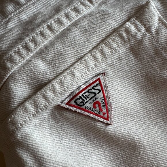 Vintage Guess Georges Marciano White Denim Jeans  – Style 40015 – Size 28 - Picture 2 of 8